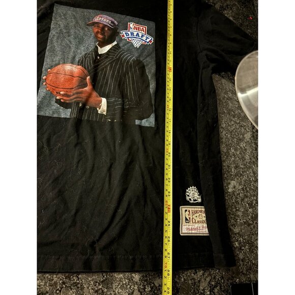 Tracy Mcgrady Mitchell & Ness Draft Raptors  T shirt NBA Mens Large Black - Picture 10 of 10
